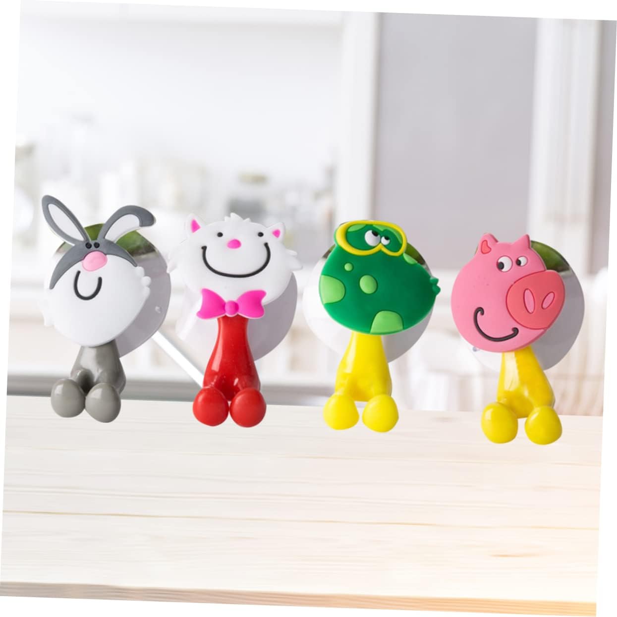 Anneome Cartoon Animal Suction Cup Toothbrush Holder