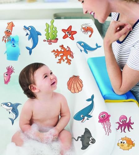 Non-Slip Bathtub Stickers with Ocean Design for Kids