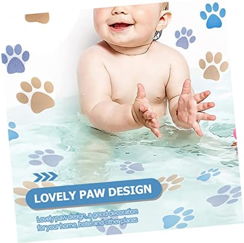 Ciieeo 10pcs Cartoon Dog Paw Anti-Slip Bathroom Stickers