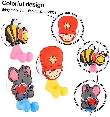 Holibanna Cartoon Toothbrush Holder Suction Cup 3 Pack