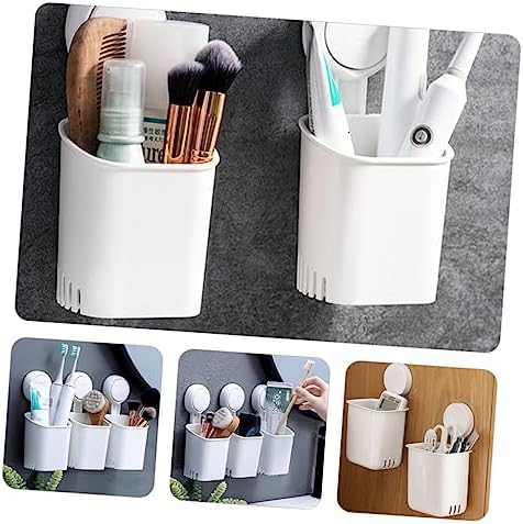 Holibanna Suction Cup Wall Mount Toothbrush Holder
