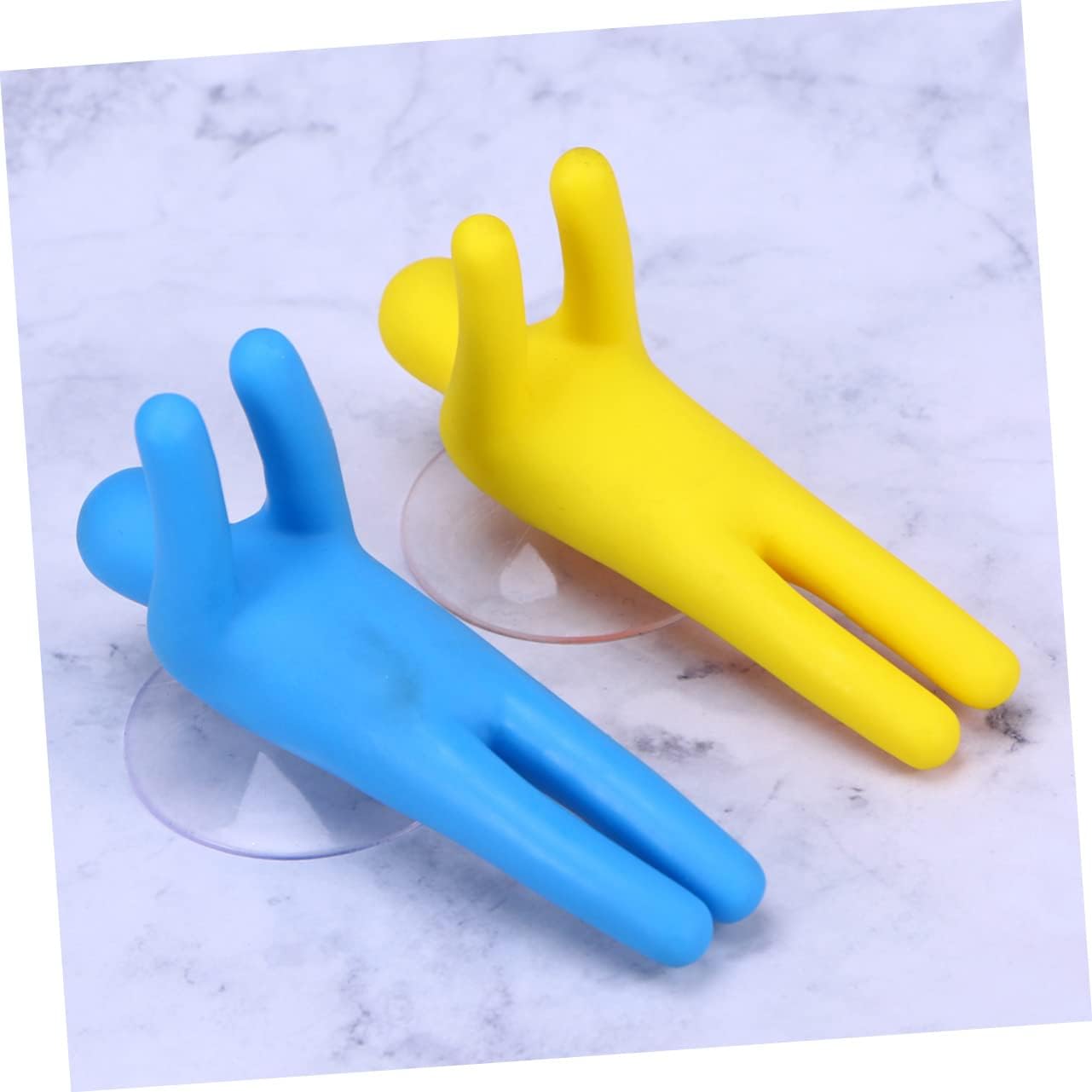 Ciieeo Suction Cup Toothbrush Holder Set for Bathroom and Travel