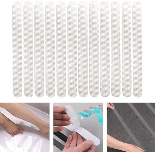12x Bathtub Non-Slip Stickers for Safety and Traction