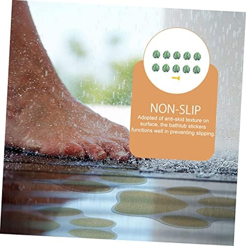 Cabilock Leaf Bathtub Stickers Anti-Slip Safety Decals for Kids