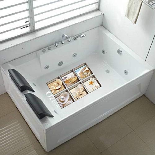 AILEGOU 3D Non-Slip Bathtub Stickers 6 Pieces