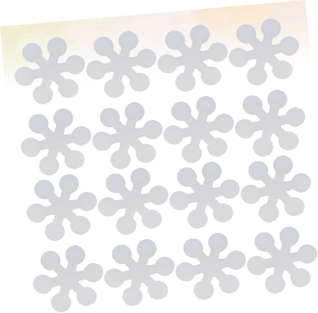 HEALLILY 20Pcs Snowflake Non-Slip Bath Stickers
