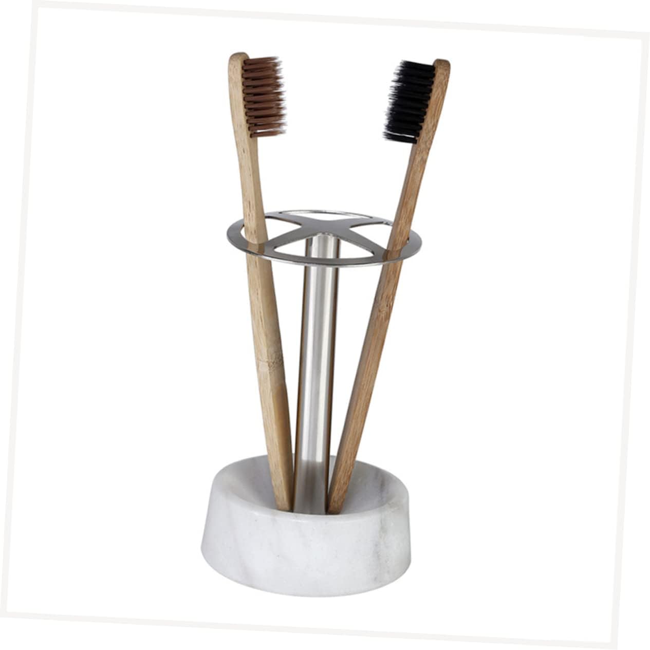 Ciieeo Toothbrush Holder Stand with Marble Base