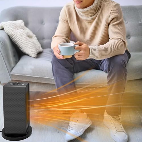 G-WILL Electric Fan Heater with 90 Oscillation 6 Modes 6001200W Black