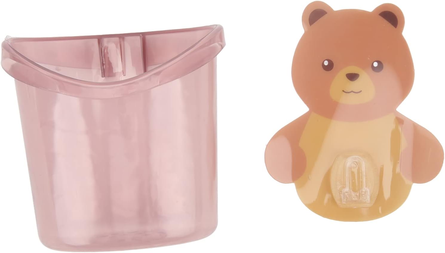 Space-Saving Wall-Mounted Toothbrush Holder Pink