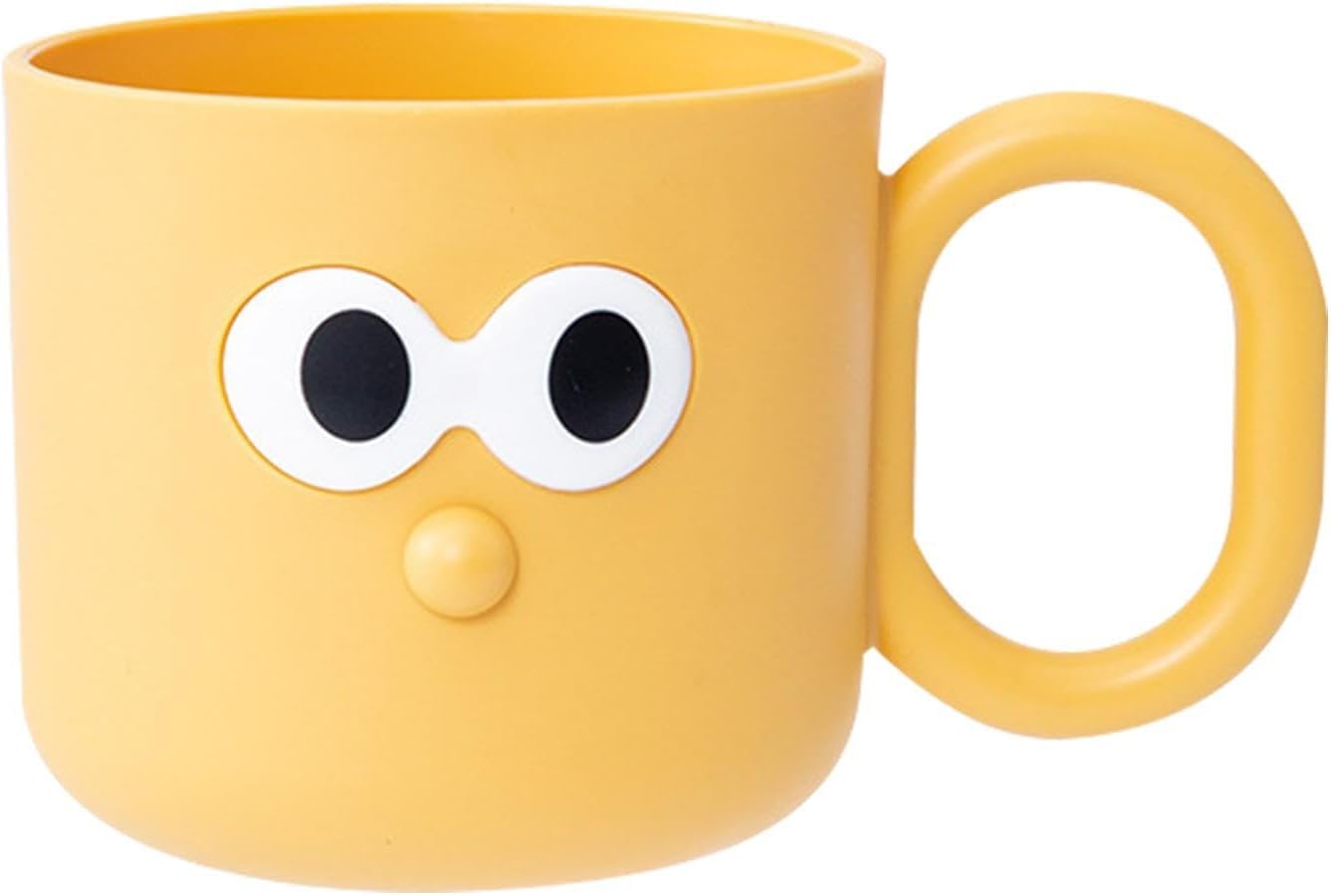 Kids Toothbrush Rinse Cup - Cute Cartoon Design Unbreakable Reusable