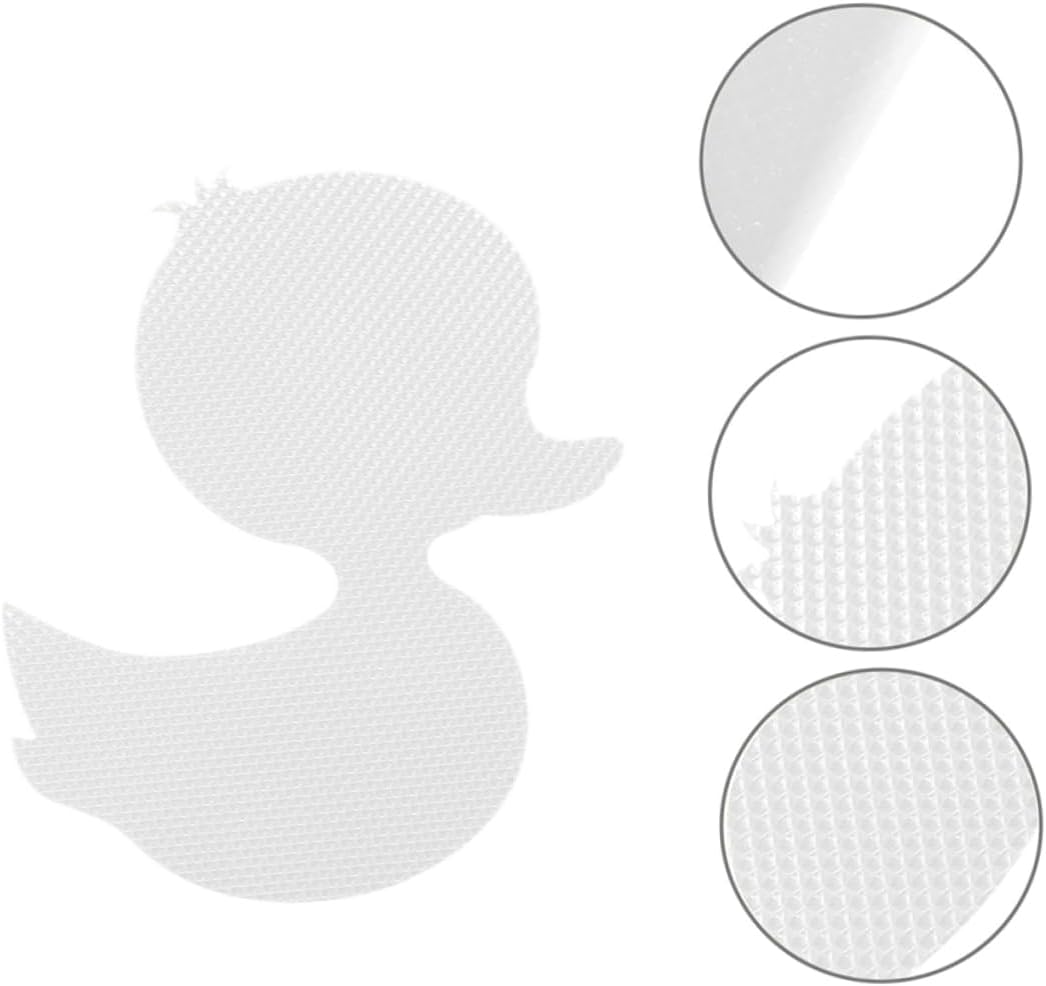 Amosfun 20pcs Duck Bath Stickers Non Slip Decorative Decals