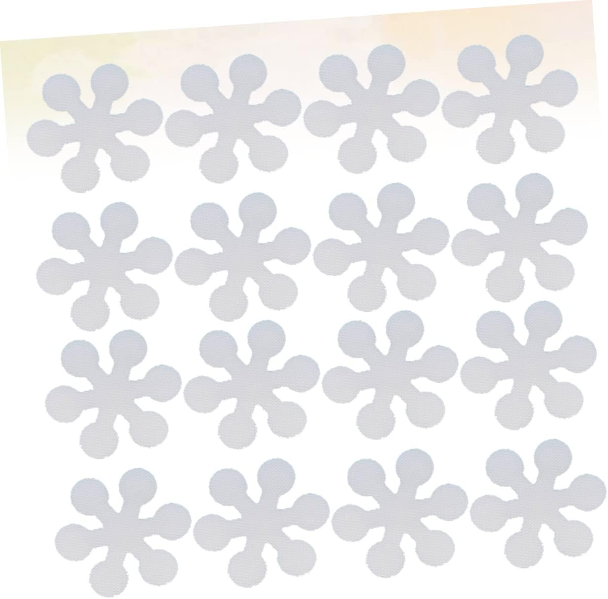 Non-Slip Shower Strips 20 Pcs Snowflake Adhesive Bathtub Decals