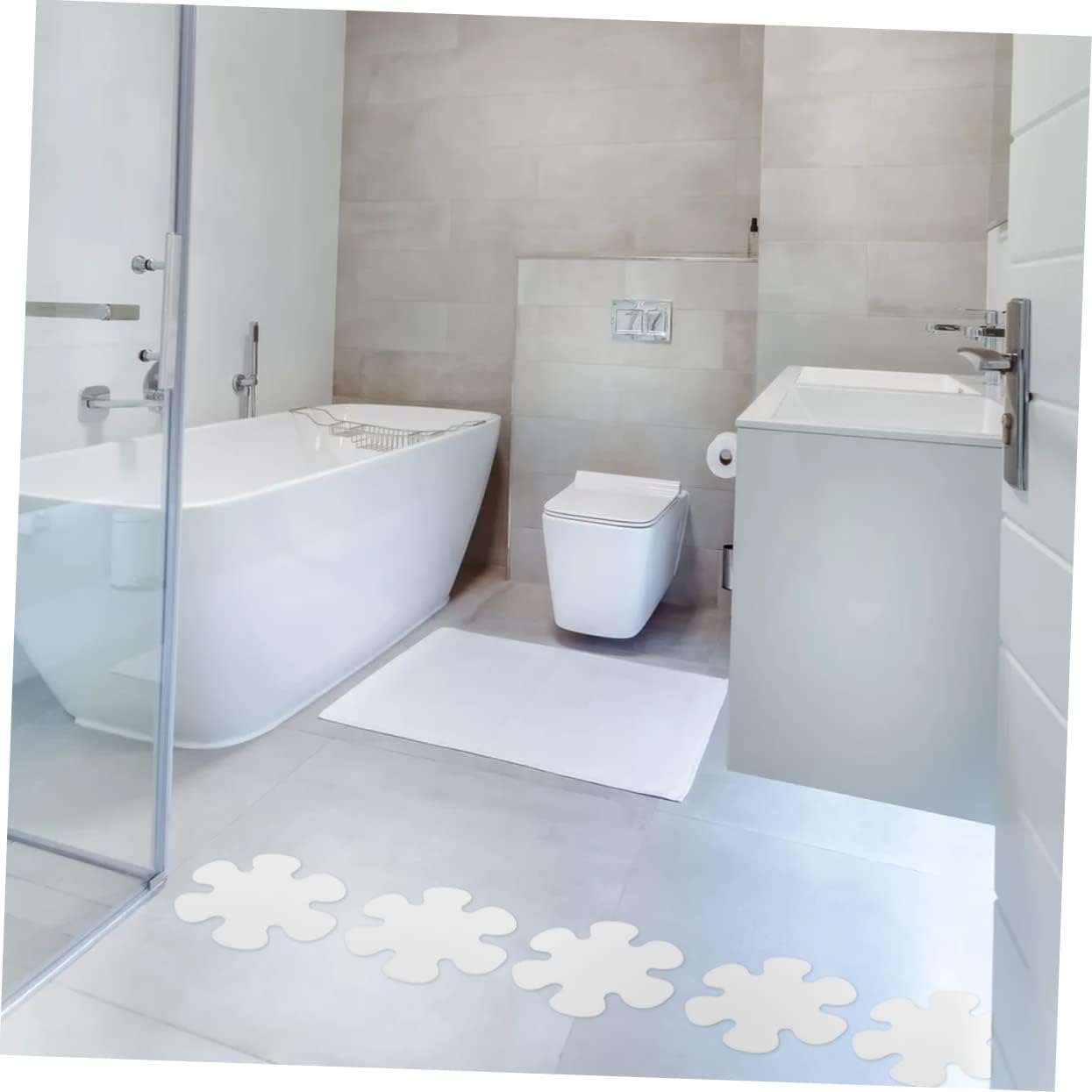 2 Pack Non-Slip Bathtub Stickers Anti-Slip Floor Strips
