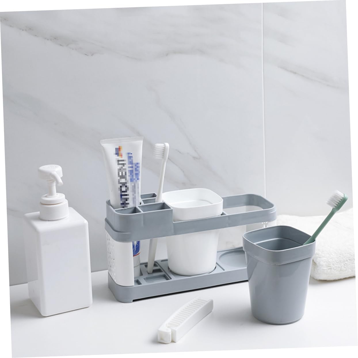 Luxshiny Toothbrush and Toothpaste Storage Holder