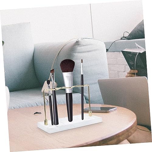Marble Pattern Toothbrush Holder Stand for Home Bathroom Storage Organizer