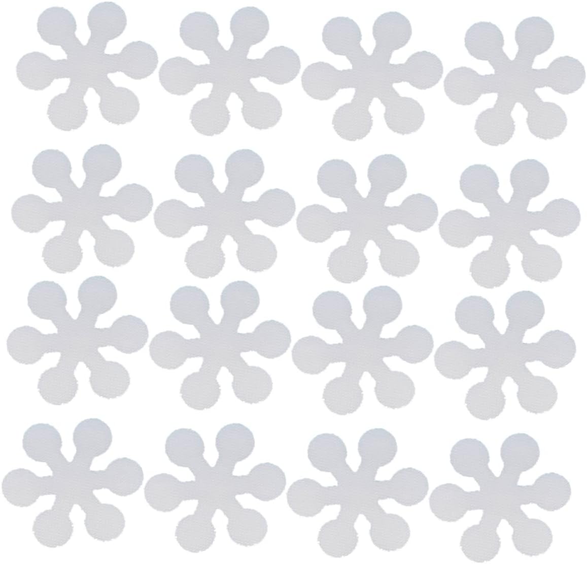 Sosoport 20Pcs Snowflake Non-Slip Tub Strips with Adhesive Safety Stickers