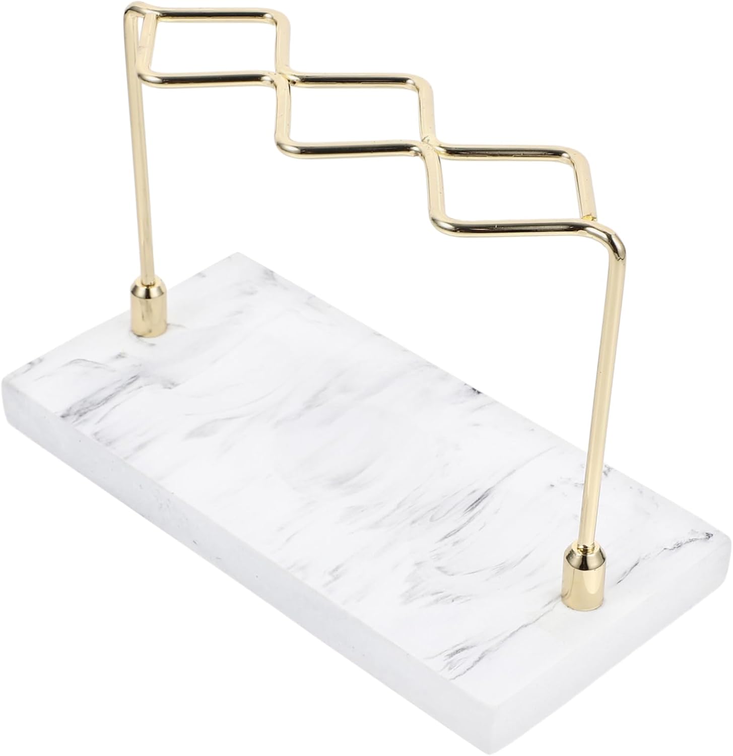 HAKIDZEL Marble Toothbrush Holder with Makeup Brush Stand