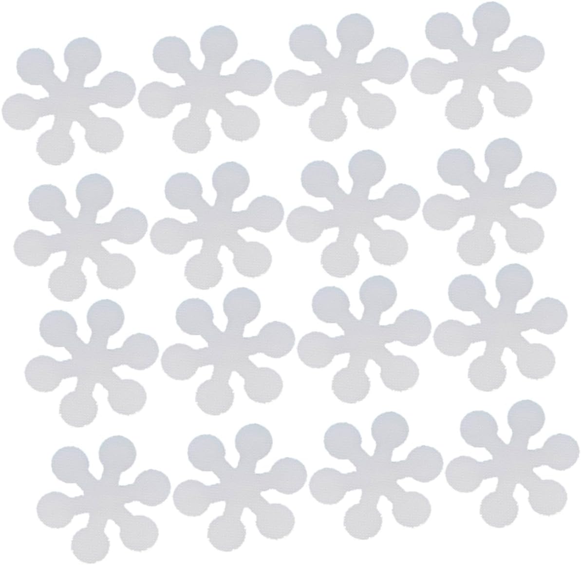 WOONEKY 20 Pack Snowflake Non-Slip Bath Tub Stickers