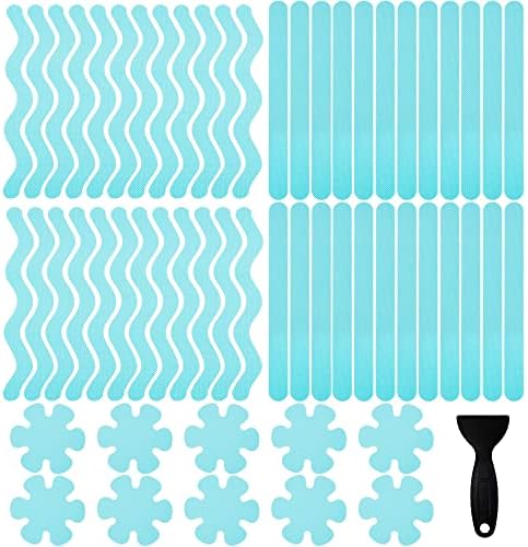 FULANDL 58PCS Non-Slip Bathtub Stickers Set