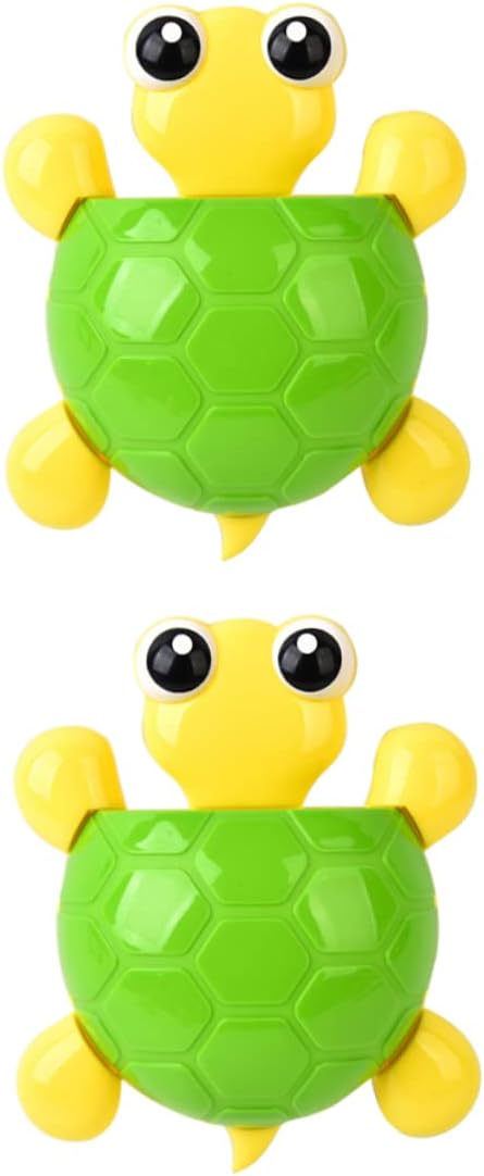 VALICLUD 2Pcs Turtle Suction Cup Toothbrush Holder