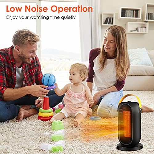 SARMERGE Fan Heater with 4 Settings and Safety Protection