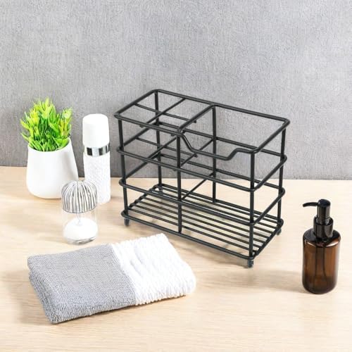 Sleek Silver Toothbrush Holder for Bathroom Essentials