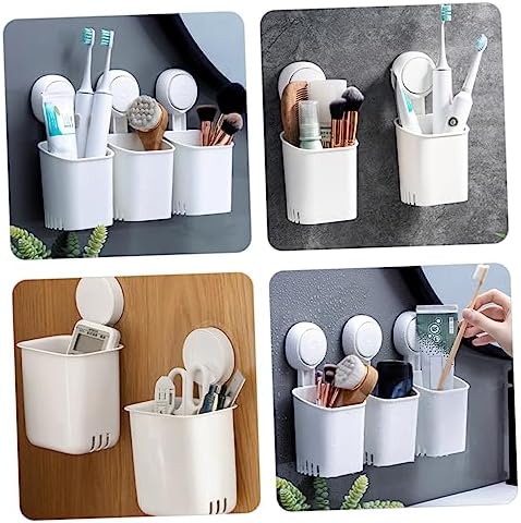 Happyyami Suction Cup Toothbrush Holder 2 Pack