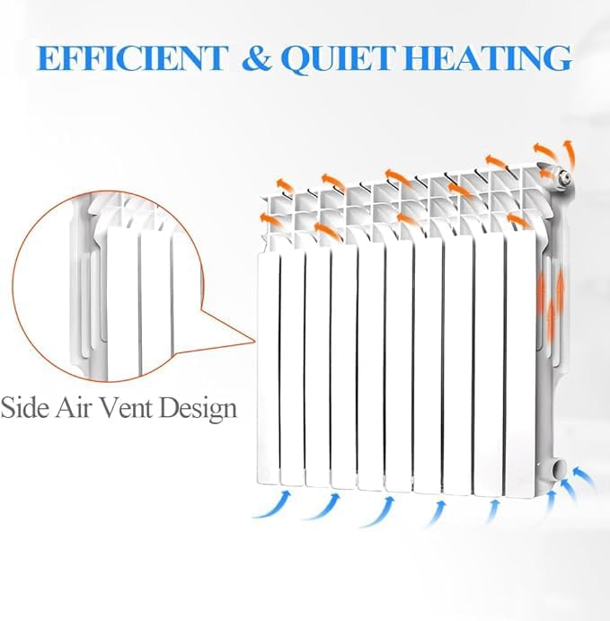 AB WiseWater Wall Mounted Radiator Heater with 10 Panels