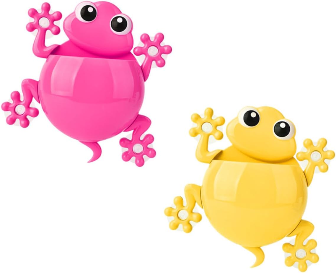 Ciieeo Suction Cup Toothbrush Holder for Kids Gecko Design
