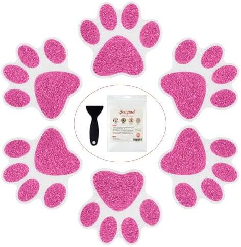 Secopad Non Slip Bathtub Stickers 24pcs Bear Paw Decals