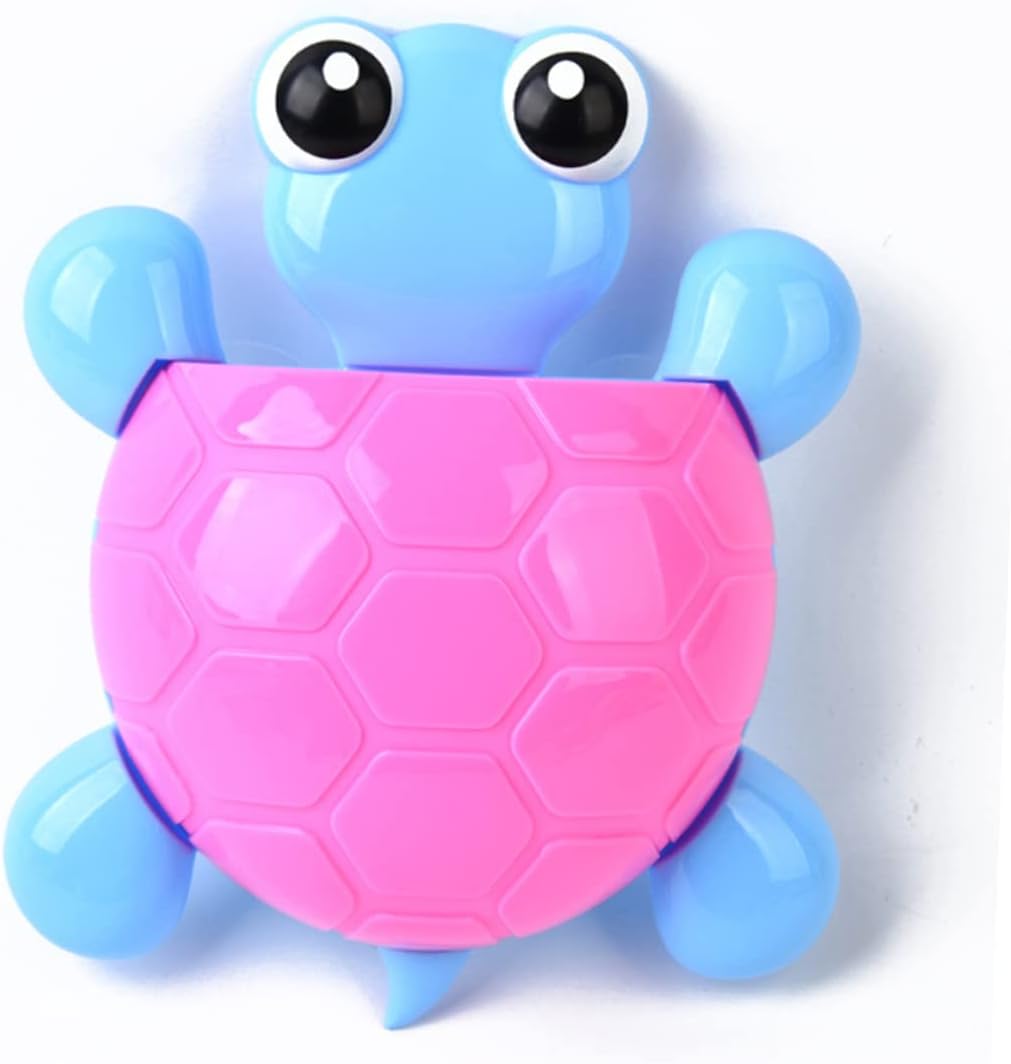 Luxshiny 2Pcs Turtle Suction Cup Toothbrush Holder Organizer