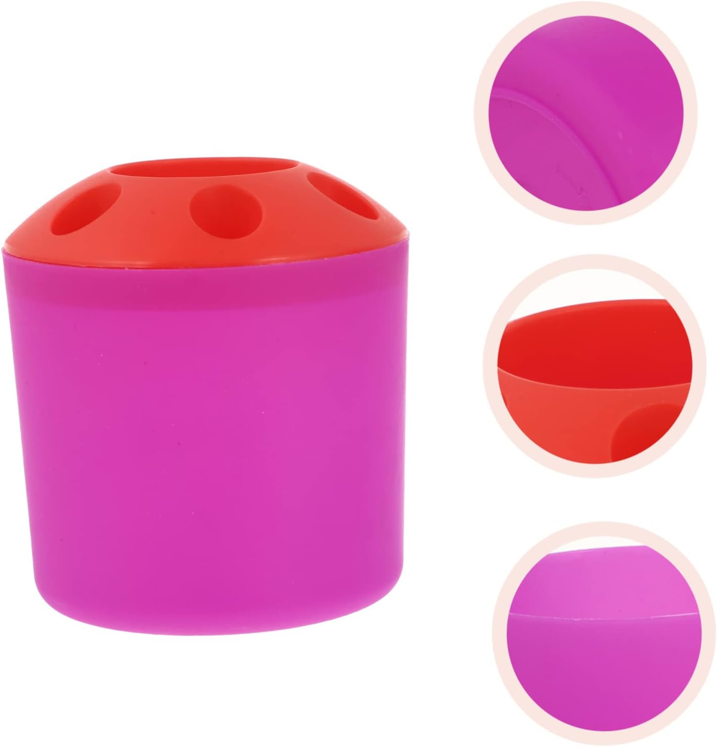 LIFKOME Large Plastic Toothbrush Organizer Stand