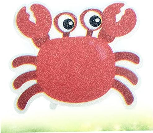 LIFKICH Non-Slip Bathroom Stickers 5pcs Cartoon Crab Design