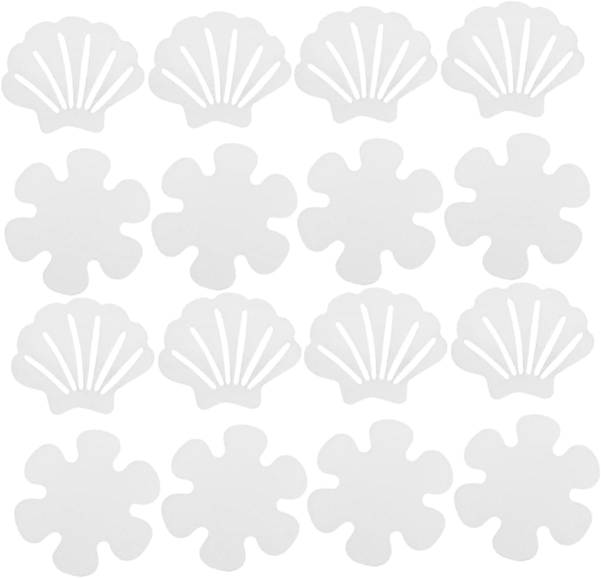 Healifty 2Sets Non Slip Bathtub Stickers with Flower Design