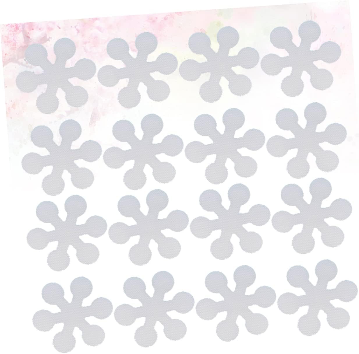 WOONEKY 20 Pack Snowflake Non-Slip Bath Tub Stickers