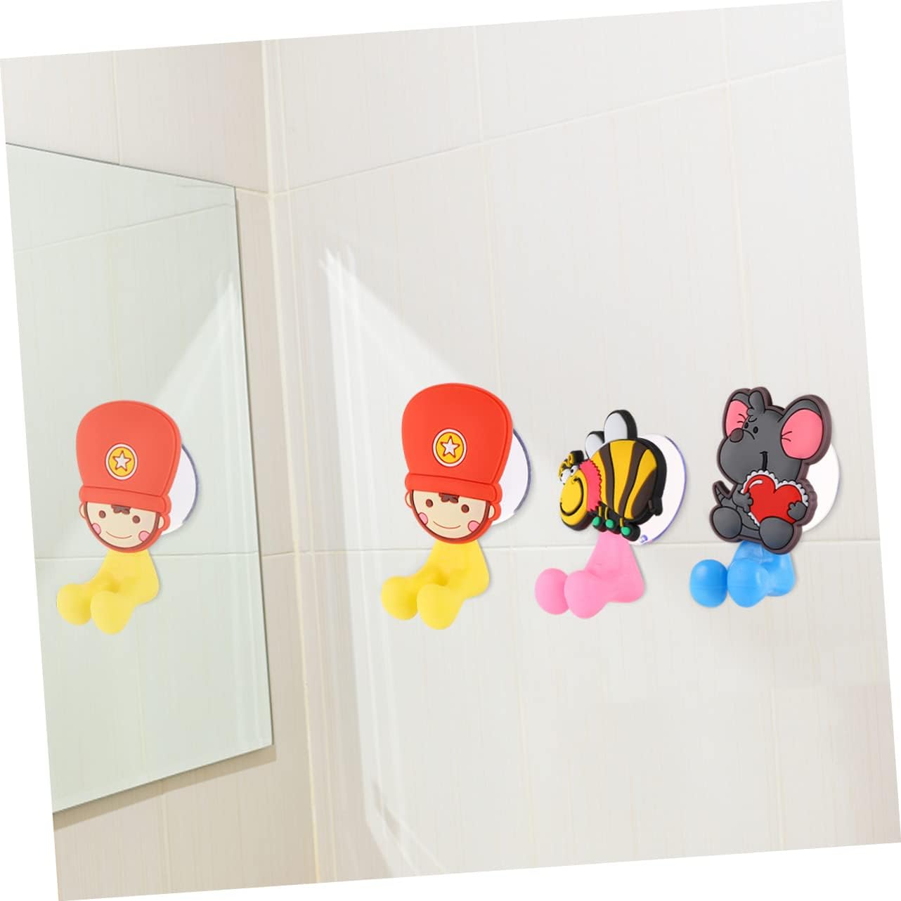 Zerodeko 3 Pcs Cartoon Wall Suction Holder