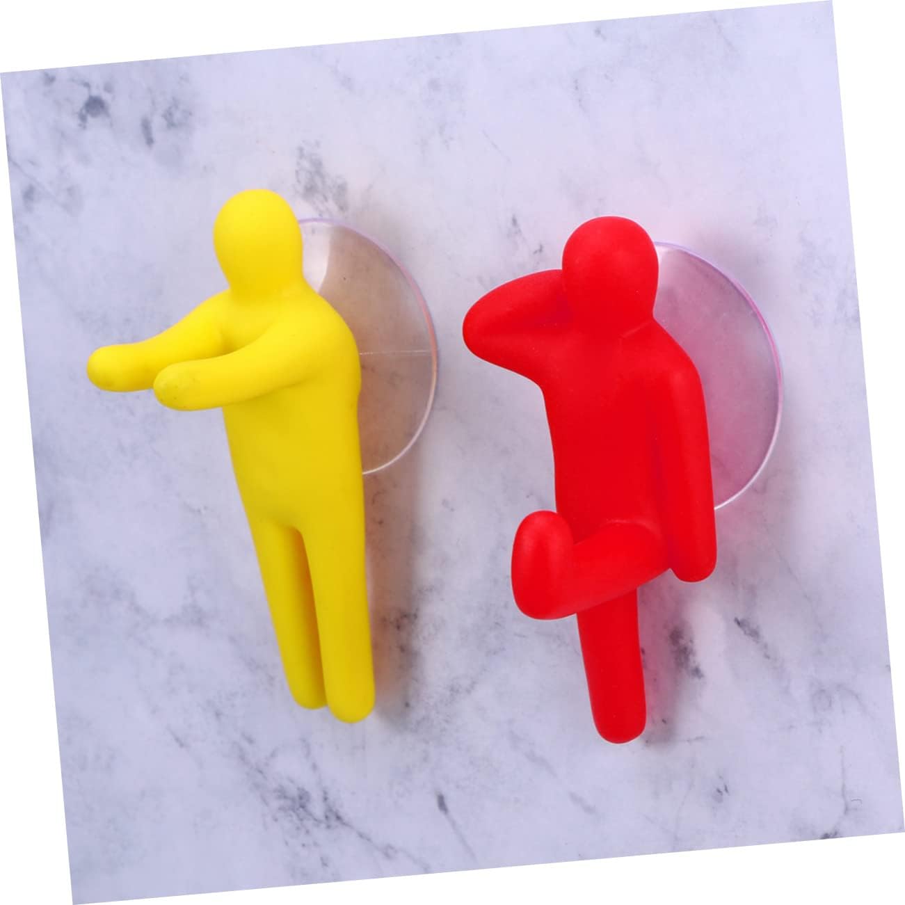 Beatifufu 6pc Kids Creative Toothbrush Holder Suction Cup Organizer