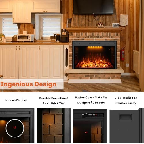 Dreamflame 36 Inch Electric Fireplace with Remote Control