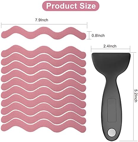 Ding Xi Anti-Slip Tub Stickers 24 Pack with Scraper