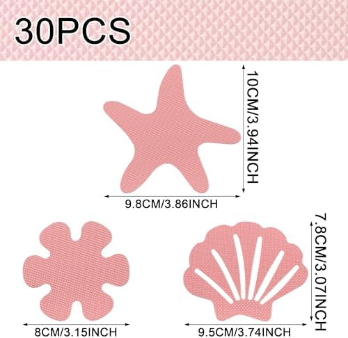 30pcs Non-Slip Safety Stickers for Bathroom Tub Stairs