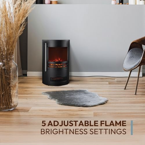 Cambridge Round Electric Fireplace with Remote Control 1