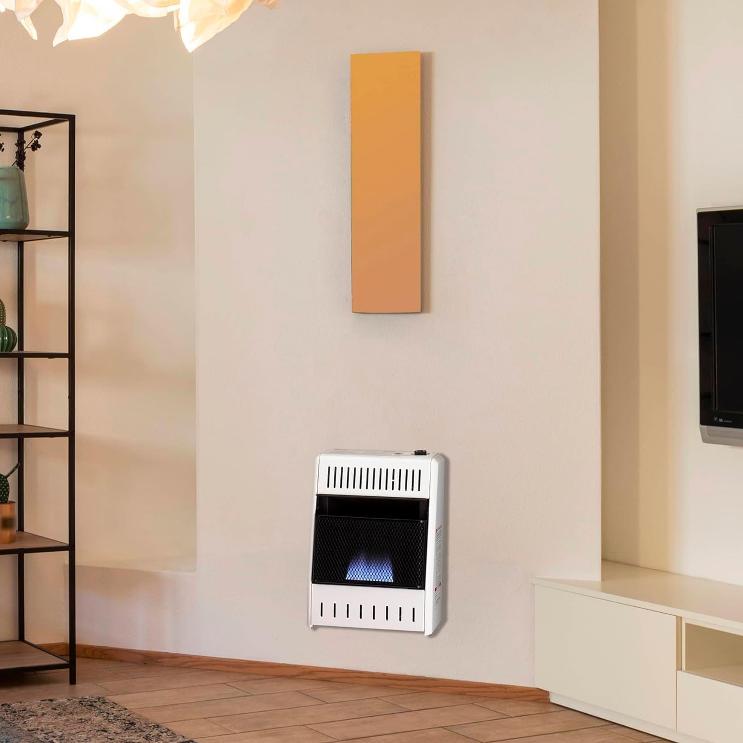 ProCom ML100TBA-B Ventless Propane Gas Blue Flame Space Heater with Thermostat Control