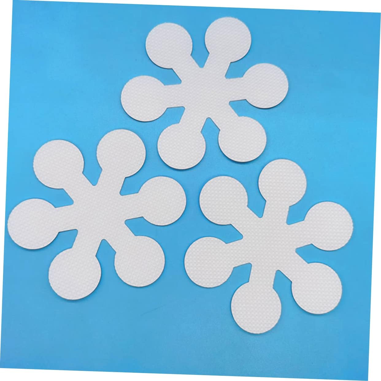 Sosoport 20Pcs Snowflake Non-Slip Tub Strips with Adhesive Safety Stickers