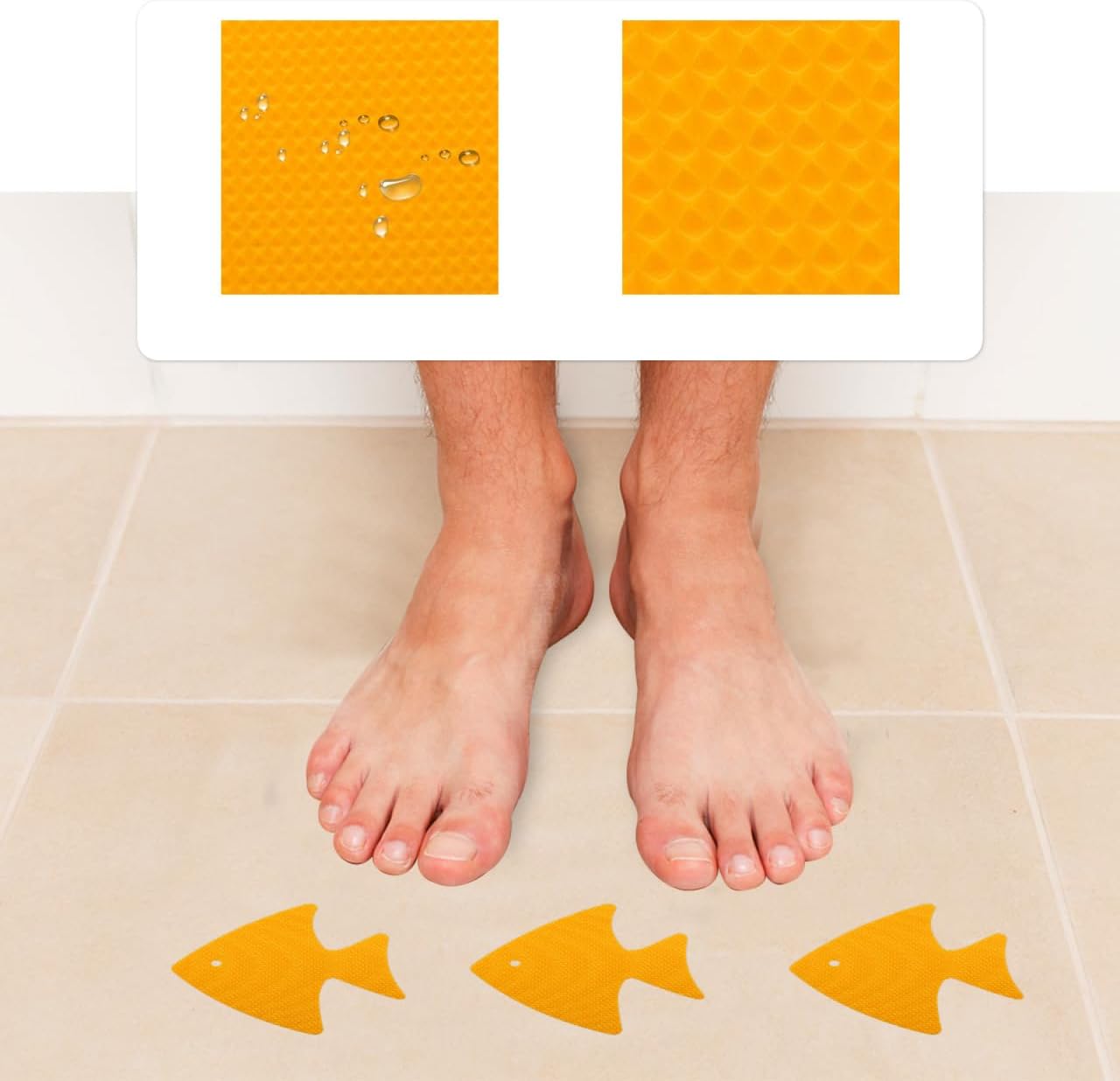 Angoily 20PCS Anti-Slip Bath Stickers with Sea Animal Decals