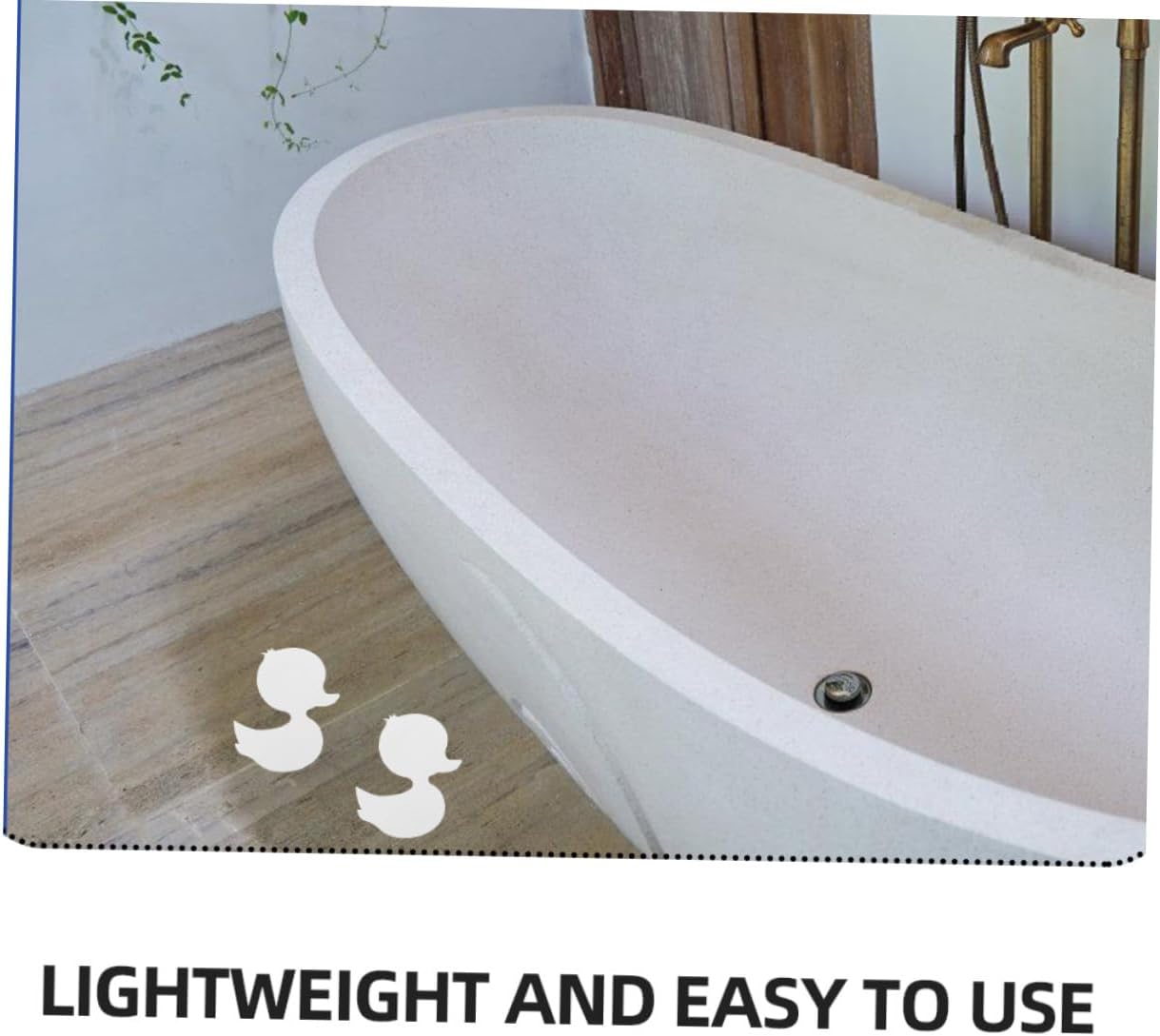 LIFKICH Cute Duck Bathtub Stickers 30pcs