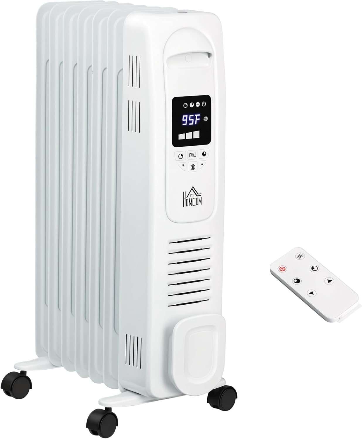 HOMCOM 2525 Electric Space Heater 1500W White