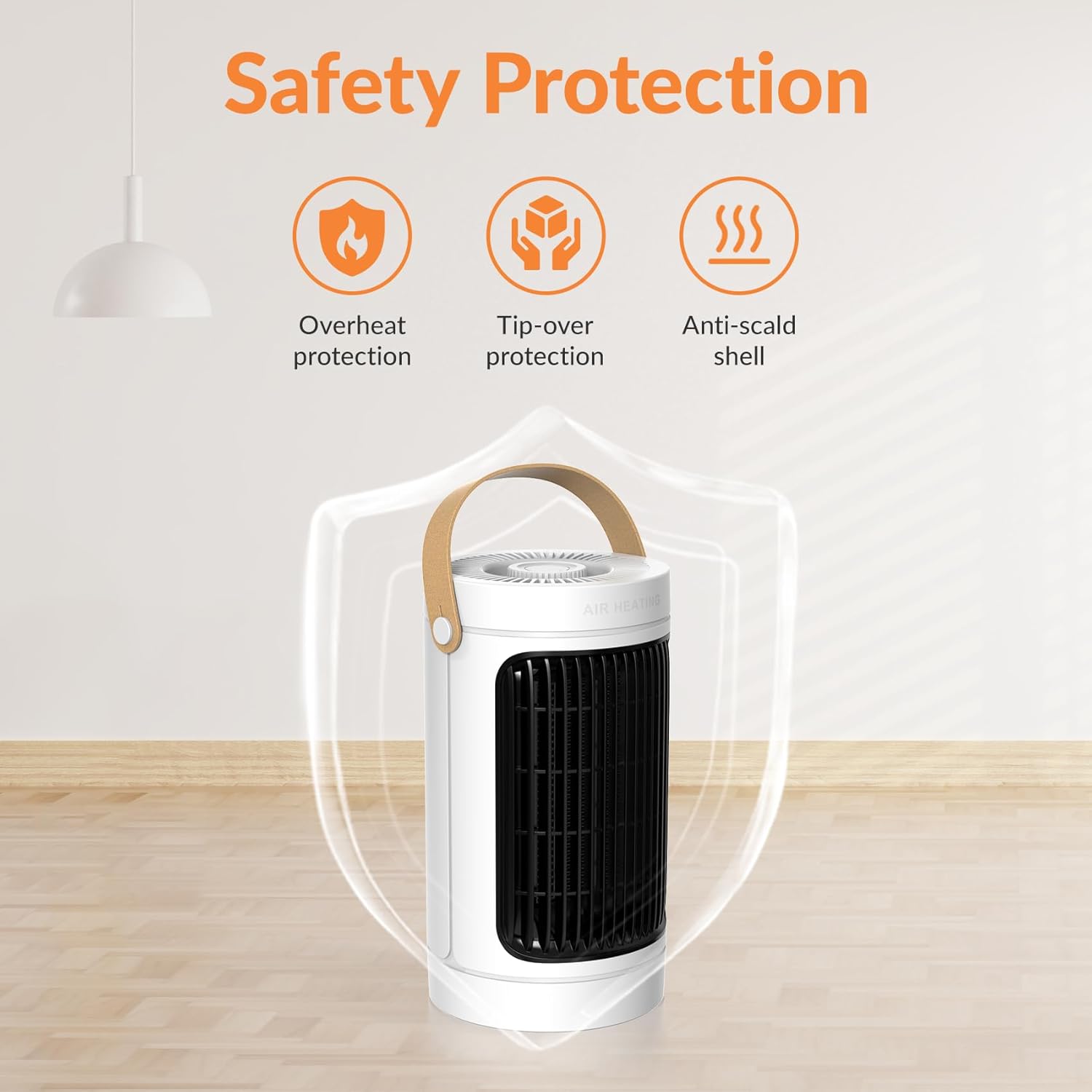 ADTARK 1500W Fast Electric Space Heater with Thermostat and 3 Modes