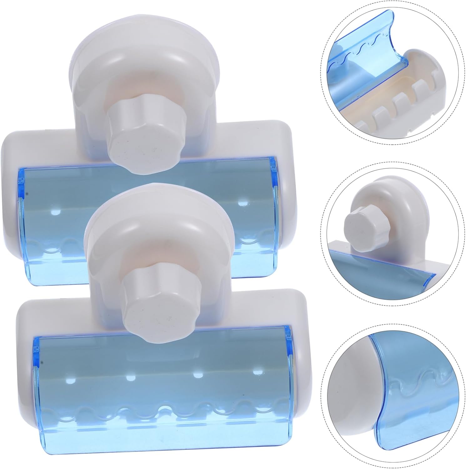 LIFKOME 6 Hole Wall Suction Toothbrush Holder for Bathroom