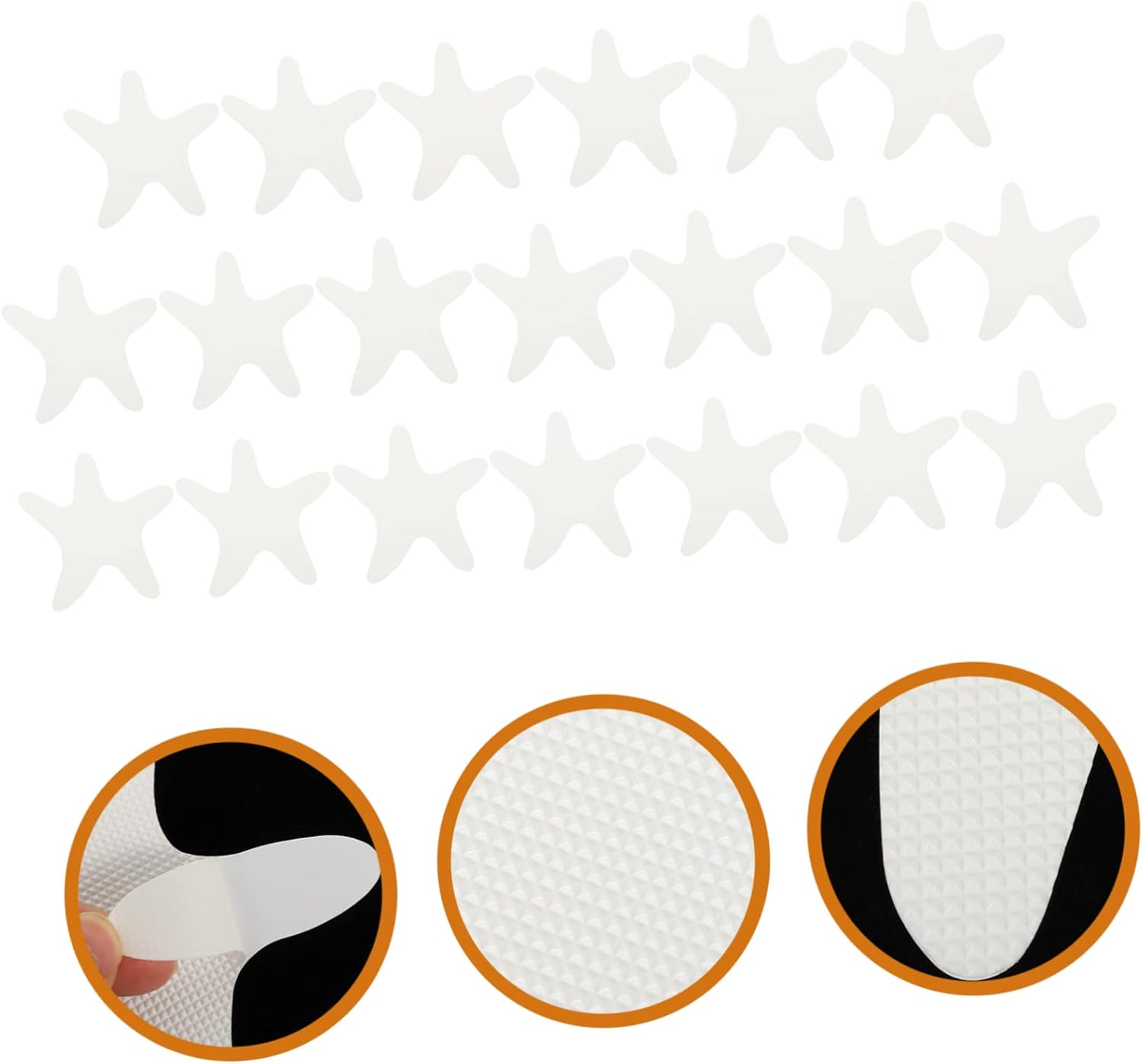 20pcs Non-Slip Bathtub Stickers with Cartoon Designs for Kids