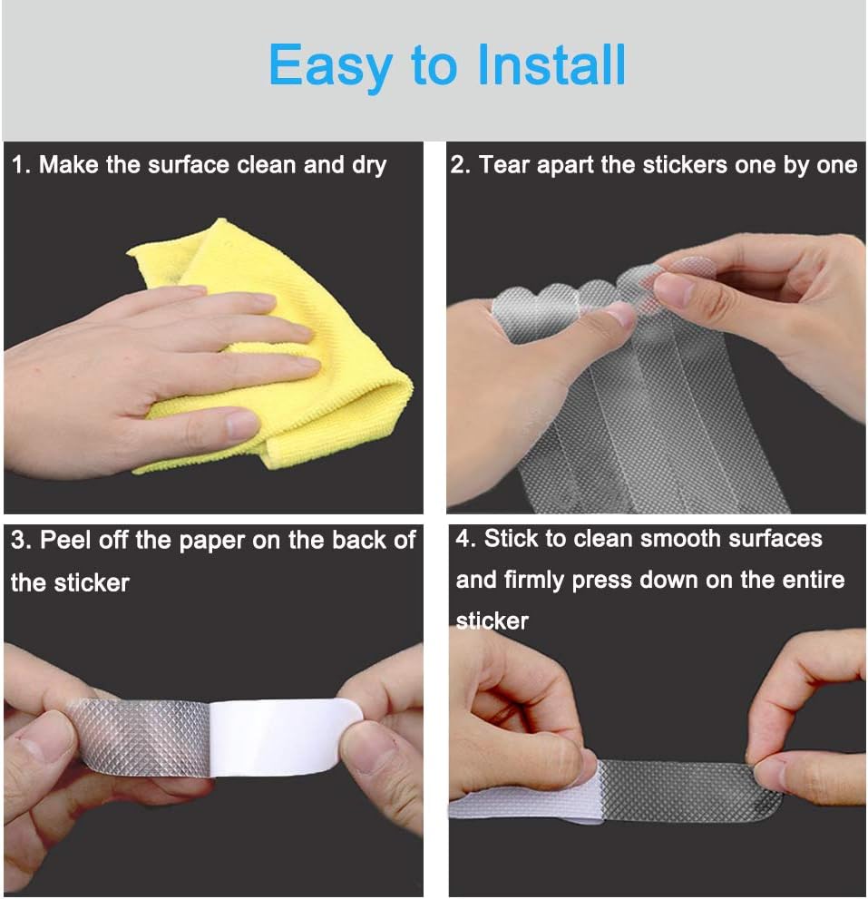 20 Pack Non Slip Bath Tub Stickers for Safety